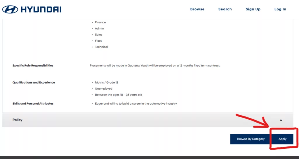 Apply for the Hyundai's YES Programme